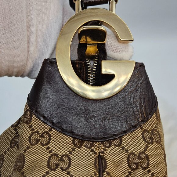 Gucci Monogram Canvas Hobo Bag - Picture 10 of 17